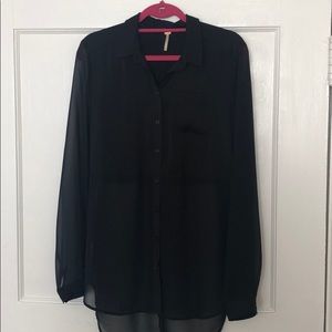 GENTLY WORN Free People Black Tunic